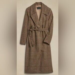 Banana Republic Factory Jackie Plaid Coat S Tall New Never Worn